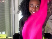 That babe's like a ebony panter,  thighs are awesome and on your hard cock u will cum also fast