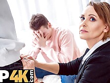 TUTOR4K.  Husband doesnt want to pay debt off and stepmom serves dudes prick