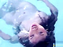 Nacked asian swimming