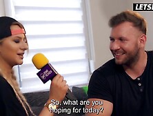 Black Chick Josy Ebony Surprises Chap With Interracial Bang - LETSDOEIT