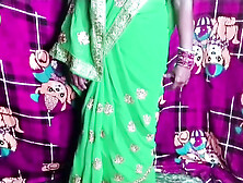 Indian desi new bride bhabhi in green saree blouse plowed and penis blowing hindi audio claire wayes