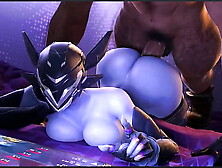 Bald Behind Vagina Ashe Gets Anal Screwed,  Thicc Meaty Butt Vyse Is Rammed From Rear-end,  Mascara Tracer Swallows Dick
