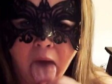Cheating BBW slut MILF wife sucked husbands friends cock and drains the CUM from his balls