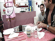 Foursome sex with anal and double penetration for 2 hotties