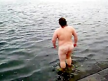 Guys going skinny dipping