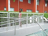 Horny black couple fucking POV