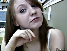 Toilet slut sucking on cock