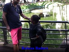 I punched my dong hard in the little midget's booty on the balcony (FULL MOVIE SCENE ON RED/SHEER)