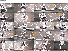 Ayame Hyakki - Cute Teen Catgirl Dancing + Gradual Undressing (3D HENTAI)