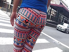 Leggins Multicolores Patucha Blusa Azul Culazo