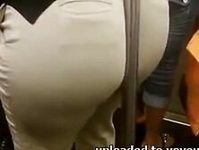 Big Ass On Subway Pole 2015