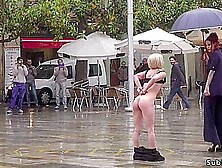 Petite Spanish Slave Disgraced In The Rain