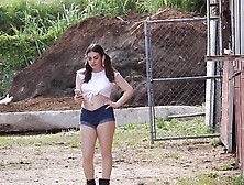 Ivy Rose and April Dawn are having 3some with a lucky cowboy