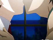 Bondage hentai tittyfucking and facial cumming