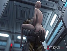 3Dxpassion. Com.  Sci-Fi.  Alien Monster Fucks A Young Woman In The Mars Base Camp