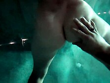 dogging white angel in the pool pov