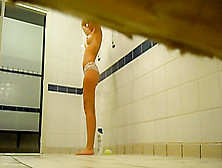 Gorgeous Teen In The Shower