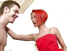 FIRSTANALQUEST - My first anal for a pink haired skinny Russian girl
