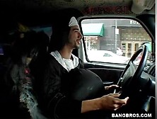 BANGBROS - Flashback Friday: Liana Drilled By Preston Parker In The Back Of Our Van