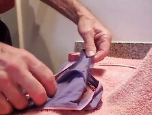 Panty stuffing and filling with cum