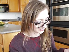 Nerdy Redhead Stepdaughter Gets Banged Pov