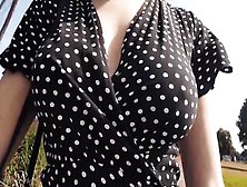 Boobwalk: Polka Dot Dress