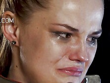 Poor Russian Babe Weeps As Whipped On Back