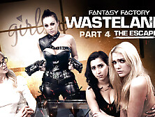 April ONeil, Abigail Mac, Cherie DeVille, Kenna James in Fantasy Factory: Wastelands ( 4) - GirlsWay