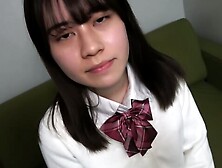 Cute Asian Schoolgirl.  Japanese Student.  Nice Tits