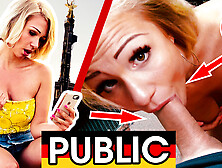 NATURAL TITS bouncing! TEEN Gabi Gold fucked PUBLIC! Dates66