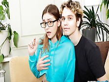 Sweet Nerdy Teen Funky Town Gets Fucked In The Sideways Pose