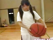 Jap Schoolgirl Basketball Practice 01