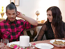 Thanksgiving Dinner Sluts With Whitney Wright,  River Fox,  Jessica Rex,  Van Wylde,  Bambino