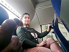 Voyeur seduces Milf to Suck&Jerk his Dick in Bus