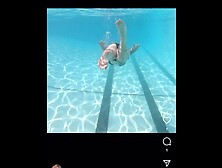 Instagram Baddie Camrenxoxox Underwater Public Flashing At The Pool On Vacation