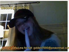 Blonde slut on omegle