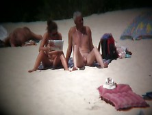 Sexy Babes At The Beach Are Playing On Camera