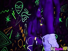 Big Boobed Psychedelic Slut Lena Paul Glows In The Dark