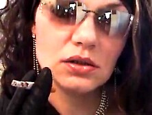 Smoking Denise: Leather