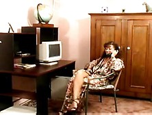 Classic porn with strapon action