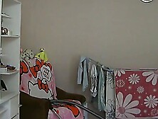 I spied on my mother-in-law and watched her vacuuming naked