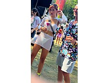 Mature Babe Nice Ass Stands Out Amid sea of Teens