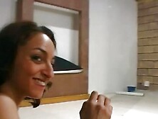 A slim French slut pleasing a wild dude with her moist asshole