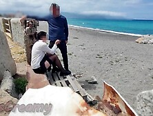 Teacher in Haunch High Nylons Gives Public Oral sex and Cum in Throat!