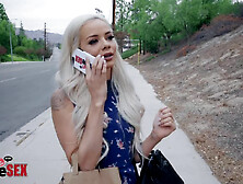 The Secret Life Of A Housewife part 1 - reality threesome hardcore with petite blonde Elsa Jean