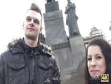 Man recorded on camera how he picked up slutty darkhair 18yo girl