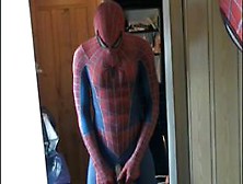 Spiderman Wanking