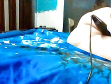 Horny wife humping pillow hard