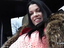 Lovable kitten give suck job in pov and gets wet snatch shagged