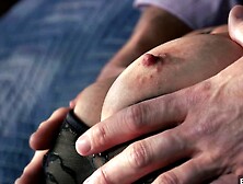 Bald guy revenges foxy Latina teen for damaging his car